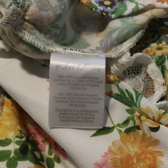 For Love and Lemons Rosalyn Mini Dress in Green Size S - Picture 12 of 16